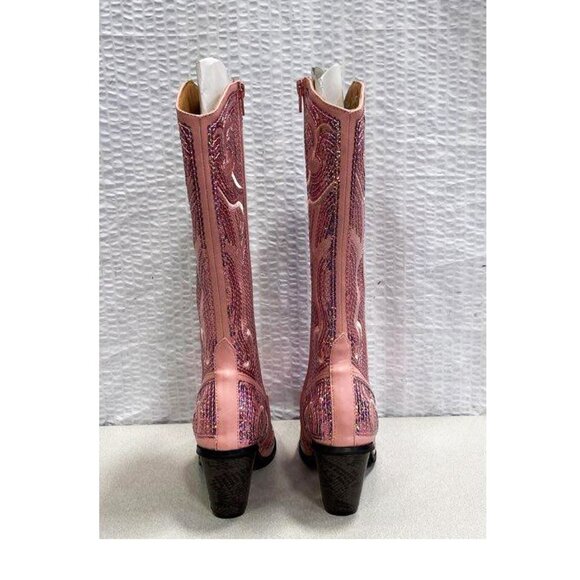 Brand New Helens Heart Tall Sequin and Embroidered Boots - Picture 5 of 7